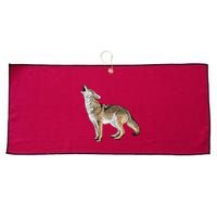 Howling Coyote Funny Coyote Hunting Large Microfiber Waffle Golf Towel