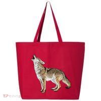 Howling Coyote Funny Coyote Hunting 25L Jumbo Tote