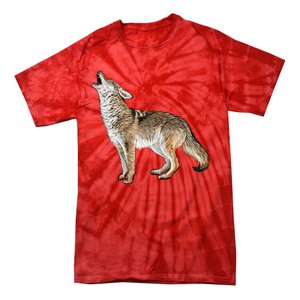 Howling Coyote Funny Coyote Hunting Tie-Dye T-Shirt