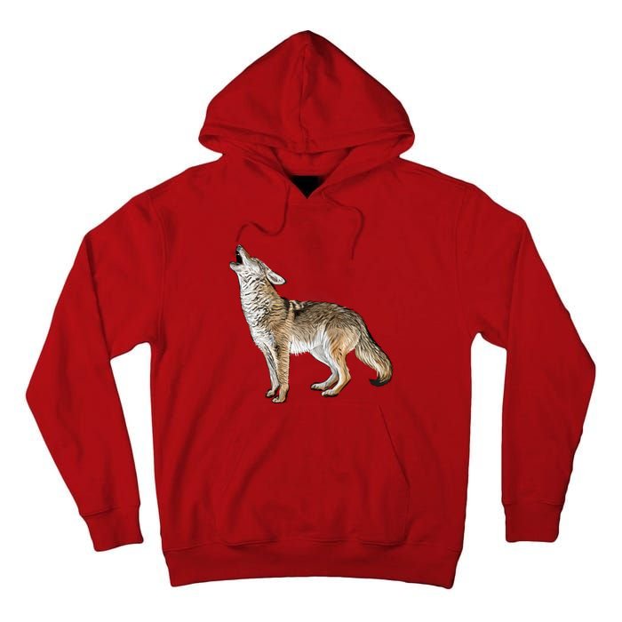 Howling Coyote Funny Coyote Hunting Tall Hoodie