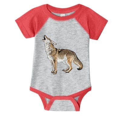Howling Coyote Funny Coyote Hunting Infant Baby Jersey Bodysuit