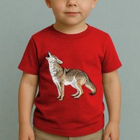 Howling Coyote Funny Coyote Hunting Toddler T-Shirt