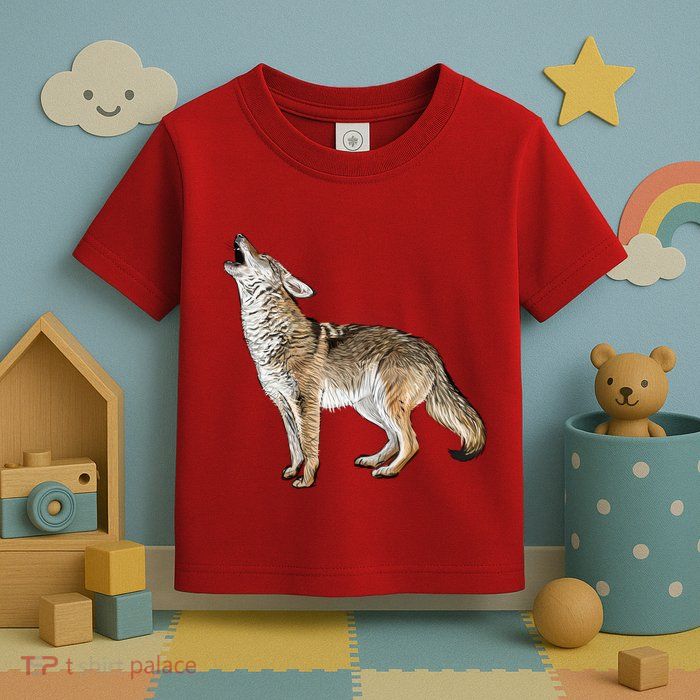 Howling Coyote Funny Coyote Hunting Toddler T-Shirt