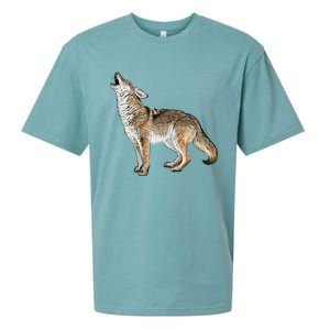 Howling Coyote Funny Coyote Hunting Sueded Cloud Jersey T-Shirt