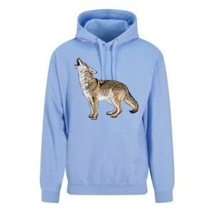 Howling Coyote Funny Coyote Hunting Unisex Surf Hoodie