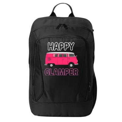 Happy Clamper Funny Camp Camper Camping Graphic City Backpack