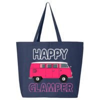 Happy Clamper Funny Camp Camper Camping Graphic 25L Jumbo Tote