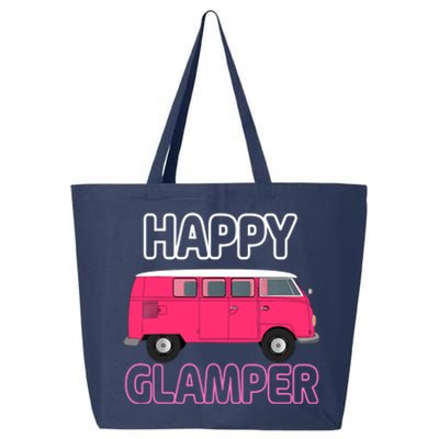 Happy Clamper Funny Camp Camper Camping Graphic 25L Jumbo Tote