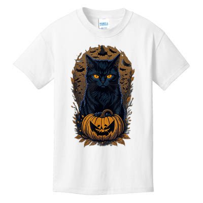 Halloween Cats Funny Cat Halloween Kids T-Shirt