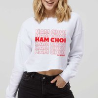 Ham Choi Funny Vietnamese Cropped Pullover Crew