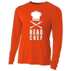 Head Chef Family Outfits Group Matching Sous Chef Mom Gift Cooling Performance Long Sleeve Crew