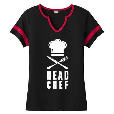 Head Chef Family Outfits Group Matching Sous Chef Mom Gift Ladies Halftime Notch Neck Tee