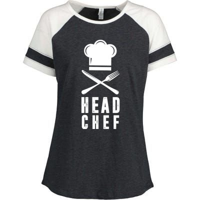 Head Chef Family Outfits Group Matching Sous Chef Mom Gift Enza Ladies Jersey Colorblock Tee