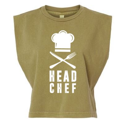 Head Chef Family Outfits Group Matching Sous Chef Mom Gift Garment-Dyed Women's Muscle Tee