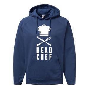 Head Chef Family Outfits Group Matching Sous Chef Mom Gift Performance Fleece Hoodie