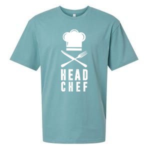 Head Chef Family Outfits Group Matching Sous Chef Mom Gift Sueded Cloud Jersey T-Shirt