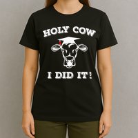 Holy Cow Funny Dairy Farmer Midwest Pride T-Shirt
