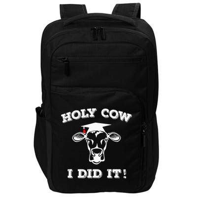 Holy Cow Funny Dairy Farmer Midwest Pride Impact Tech Backpack