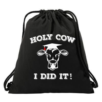 Holy Cow Funny Dairy Farmer Midwest Pride Drawstring Bag