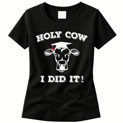 Holy Cow Funny Dairy Farmer Midwest Pride Womens T-Shirt
