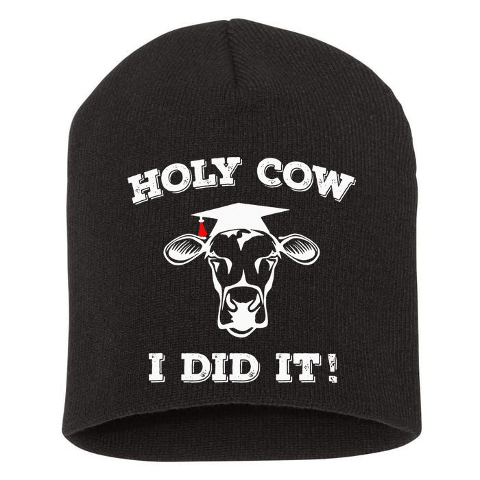 Holy Cow Funny Dairy Farmer Midwest Pride Short Acrylic Beanie