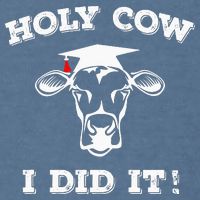 Holy Cow Funny Dairy Farmer Midwest Pride Garment-Dyed Sweatshirt