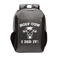 Holy Cow Funny Dairy Farmer Midwest Pride Vector Backpack