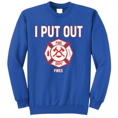 Halloween Costume Funny Firefighter I Put Out Fires Fire Cute Gift Sweatshirt