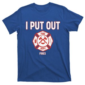 Halloween Costume Funny Firefighter I Put Out Fires Fire Cute Gift T-Shirt