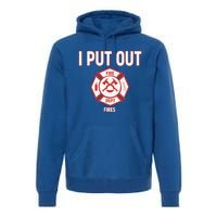 Halloween Costume Funny Firefighter I Put Out Fires Fire Cute Gift Premium Hoodie