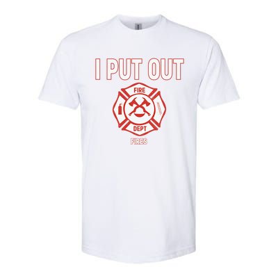 Halloween Costume Funny Firefighter I Put Out Fires Fire Cute Gift Softstyle CVC T-Shirt