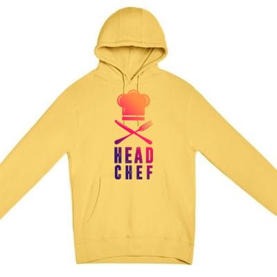 Head Chef Family Outfits Group Matching Sous Chef Mom Gift Premium Pullover Hoodie