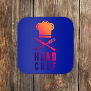 Head Chef Family Outfits Group Matching Sous Chef Mom Gift Coaster