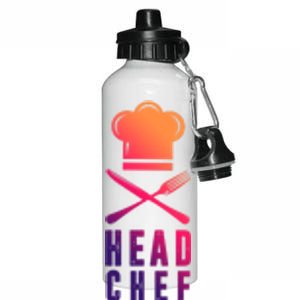 Head Chef Family Outfits Group Matching Sous Chef Mom Gift Aluminum Water Bottle