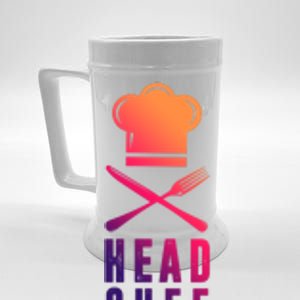 Head Chef Family Outfits Group Matching Sous Chef Mom Gift Beer Stein