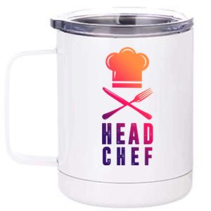 Head Chef Family Outfits Group Matching Sous Chef Mom Gift 12 oz Stainless Steel Tumbler Cup