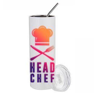 Head Chef Family Outfits Group Matching Sous Chef Mom Gift Stainless Steel Tumbler