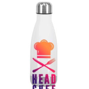 Head Chef Family Outfits Group Matching Sous Chef Mom Gift Stainless Steel Insulated Water Bottle