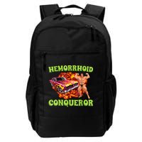 Hemorrhoid Conqueror Funny Meme Weird Offensive Cringe Joke Backpack