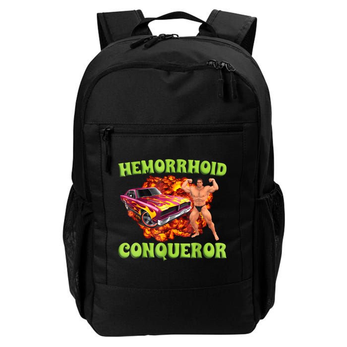 Hemorrhoid Conqueror Funny Meme Weird Offensive Cringe Joke Backpack