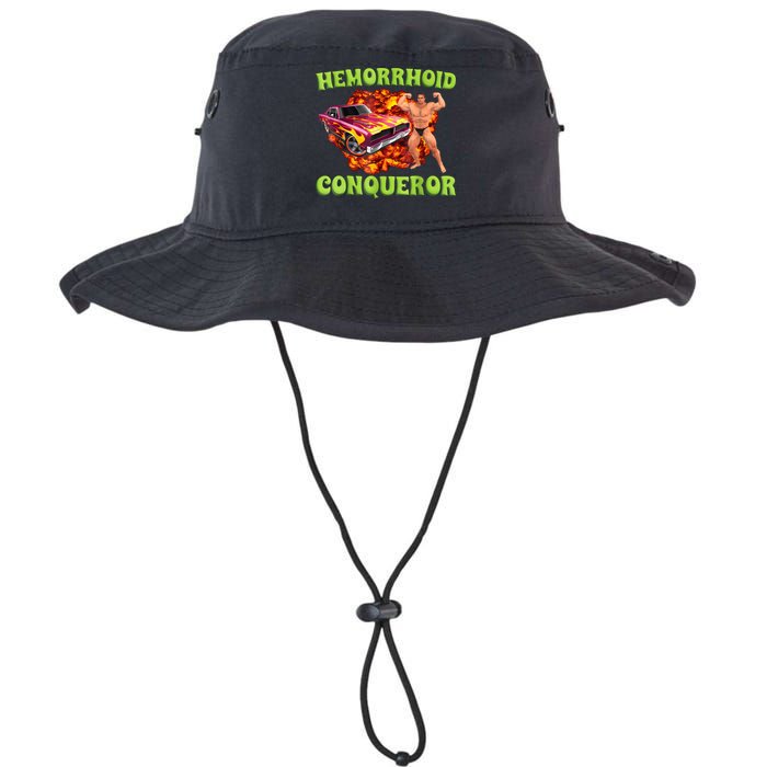 Hemorrhoid Conqueror Funny Meme Weird Offensive Cringe Joke Legacy Cool Fit Booney Bucket Hat