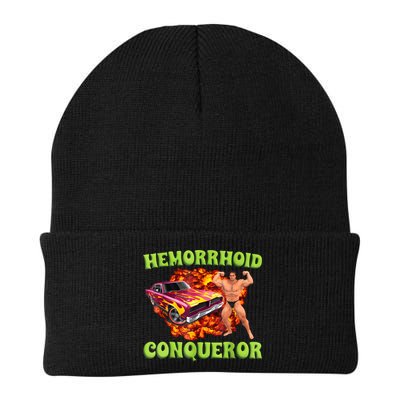 Hemorrhoid Conqueror Funny Meme Weird Offensive Cringe Joke Beanie