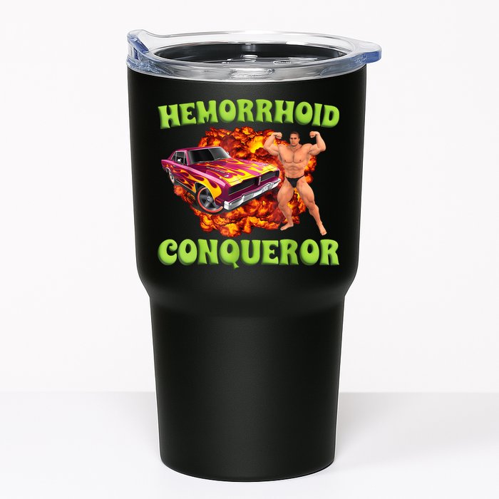 Hemorrhoid Conqueror Funny Meme Weird Offensive Cringe Joke Tumbler