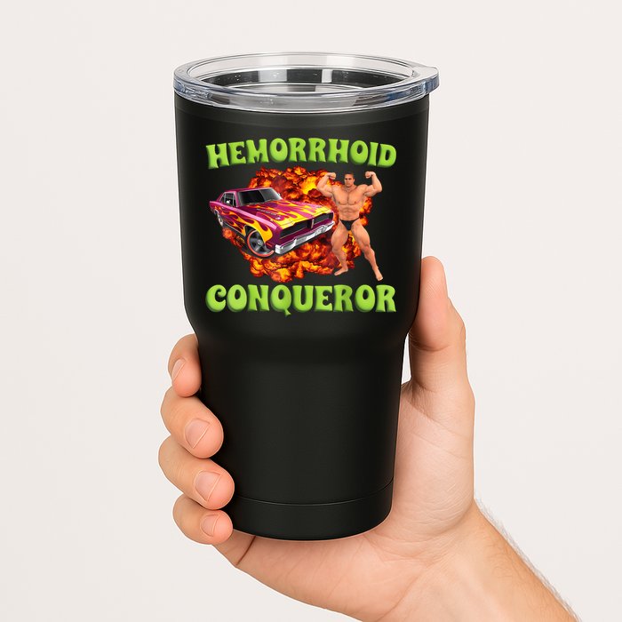 Hemorrhoid Conqueror Funny Meme Weird Offensive Cringe Joke Tumbler