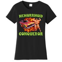 Hemorrhoid Conqueror Funny Meme Weird Offensive Cringe Joke Women's T-Shirt