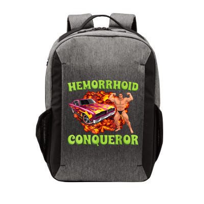 Hemorrhoid Conqueror Funny Meme Weird Offensive Cringe Joke Vector Backpack