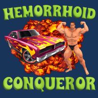 Hemorrhoid Conqueror Funny Meme Weird Offensive Cringe Joke Infant Baby Jersey Bodysuit