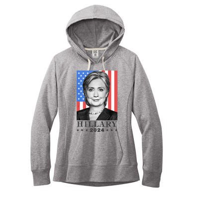 Hillary Clinton For Democrat For President In 2024 Election Women's Fleece Hoodie