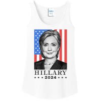 Hillary Clinton For Democrat For President In 2024 Election Ladies Essential Tank