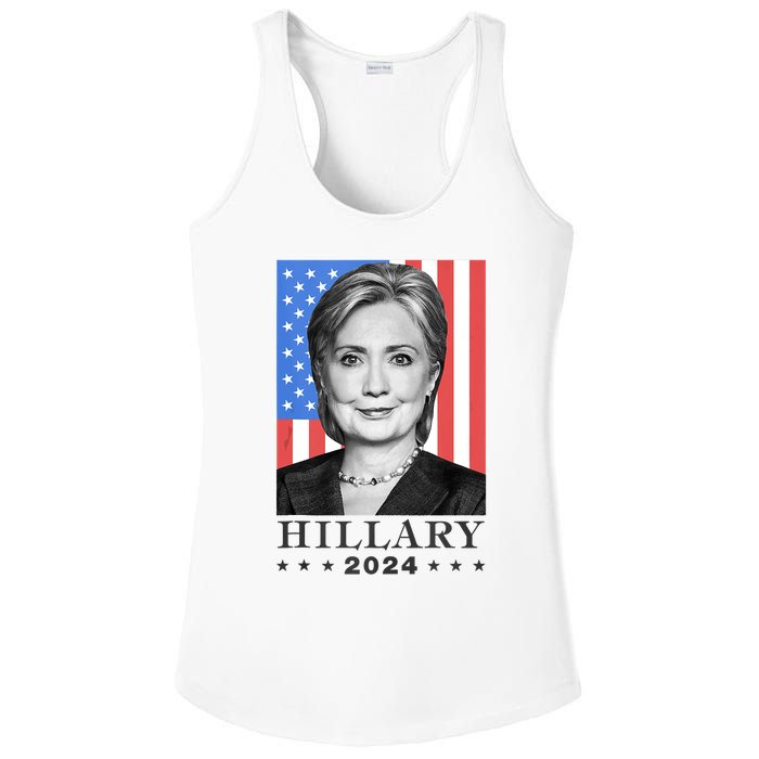 Hillary Clinton For Democrat For President In 2024 Election Ladies PosiCharge Competitor Racerback Tank